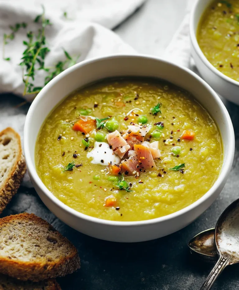 Classic Split Pea Soup-Hearty & Delicious Beef Broth