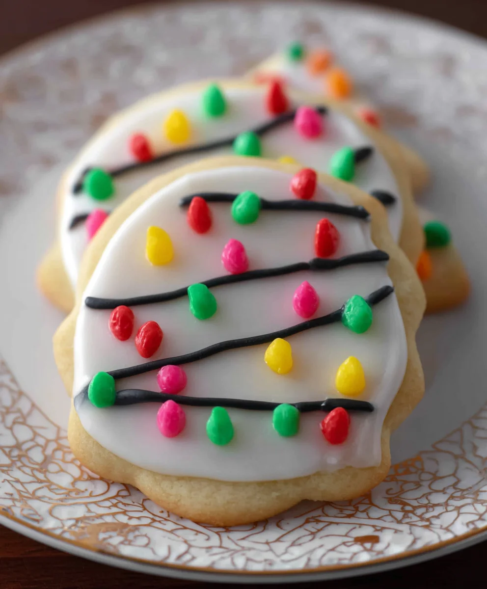 Christmas Lights Sugar Cookies - Festive & Fun Recipe