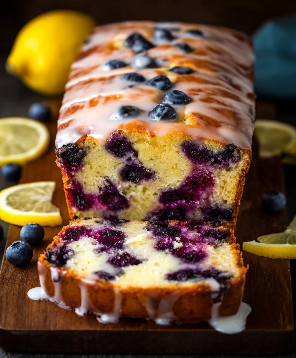 Lemon Blueberry Yogurt Loaf-Easy Moist Quick Recipe