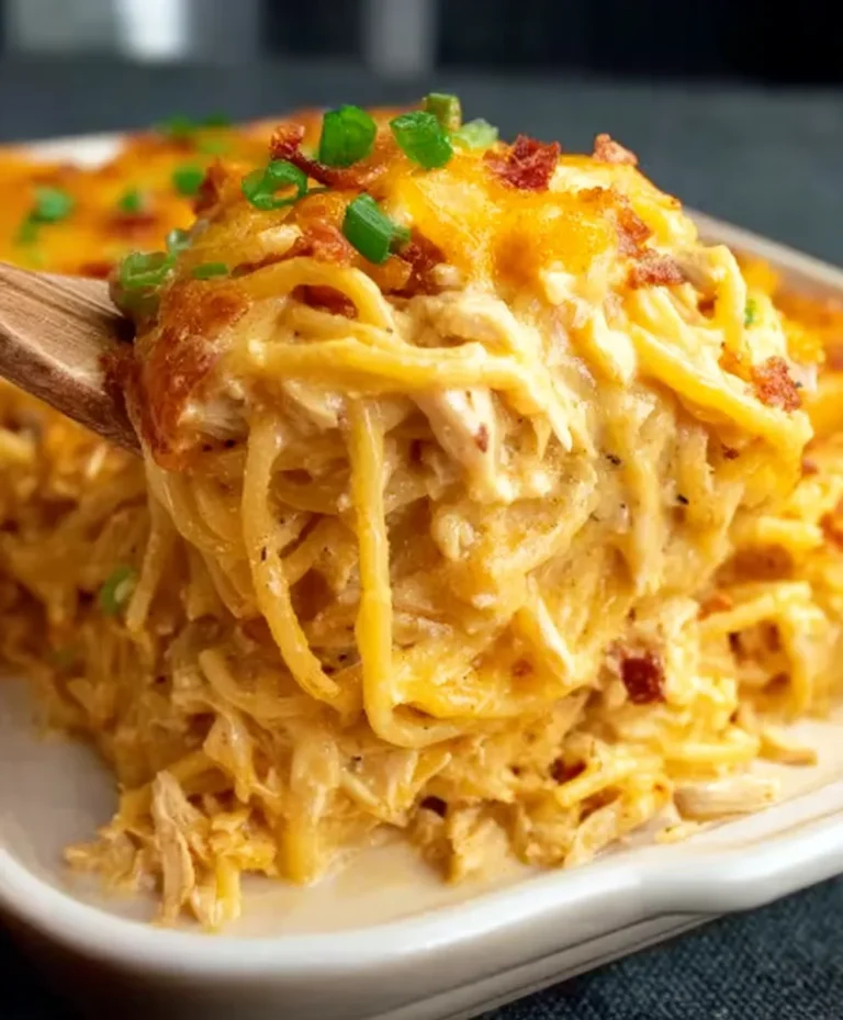 Spicy Southern Cheesy Chicken Spaghetti Casserole Recipe