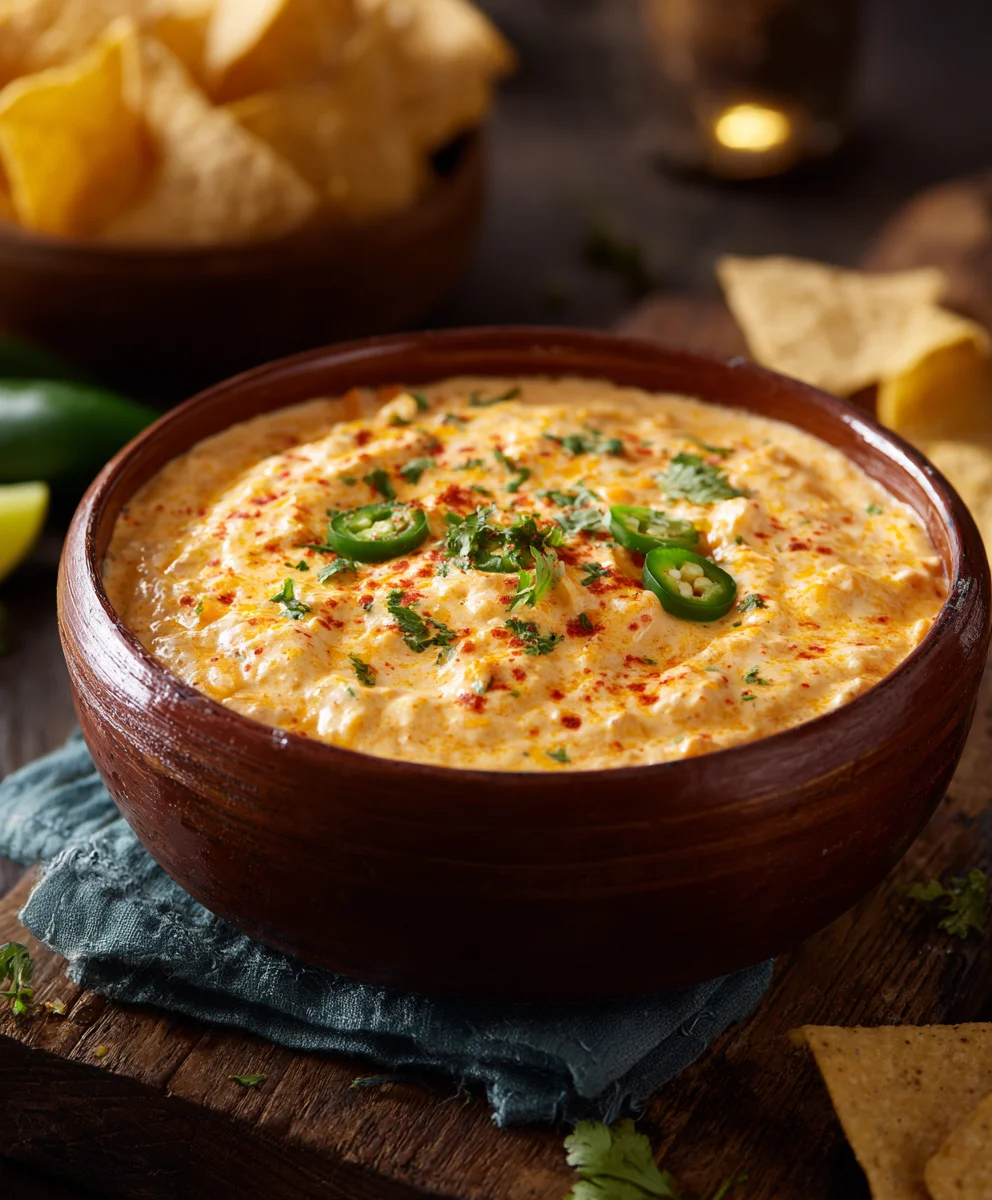 Easy Cowboy Queso-Spicy Beef Dip Recipe