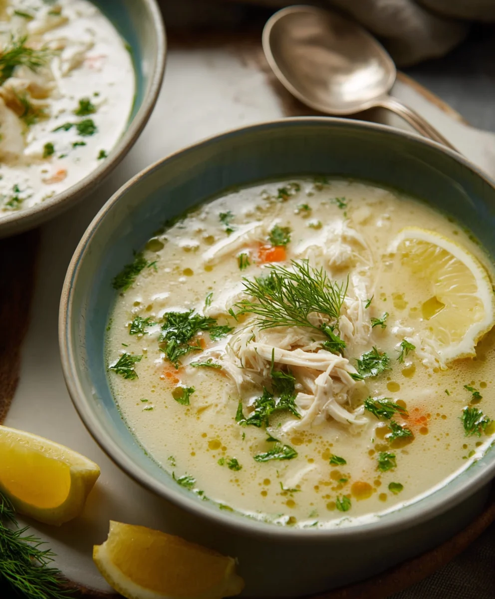 Greek Lemon Chicken Soup - Easy Comfort Food