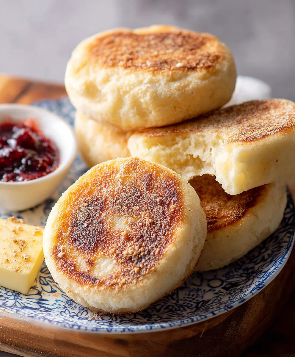 Easy Homemade English Muffins - Step By Step Recipe