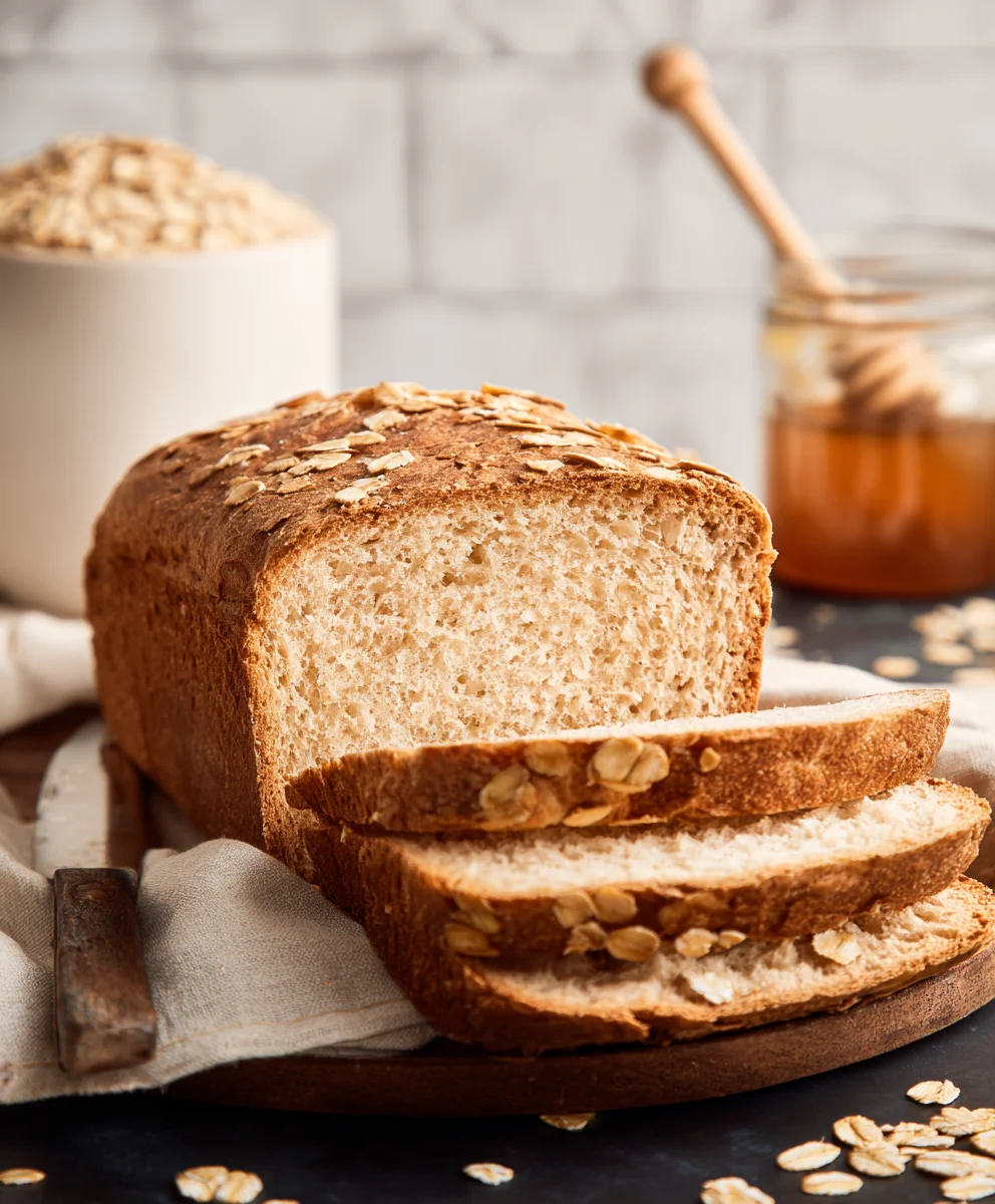 Easy Honey Oat Bread Recipe - Soft & Delicious