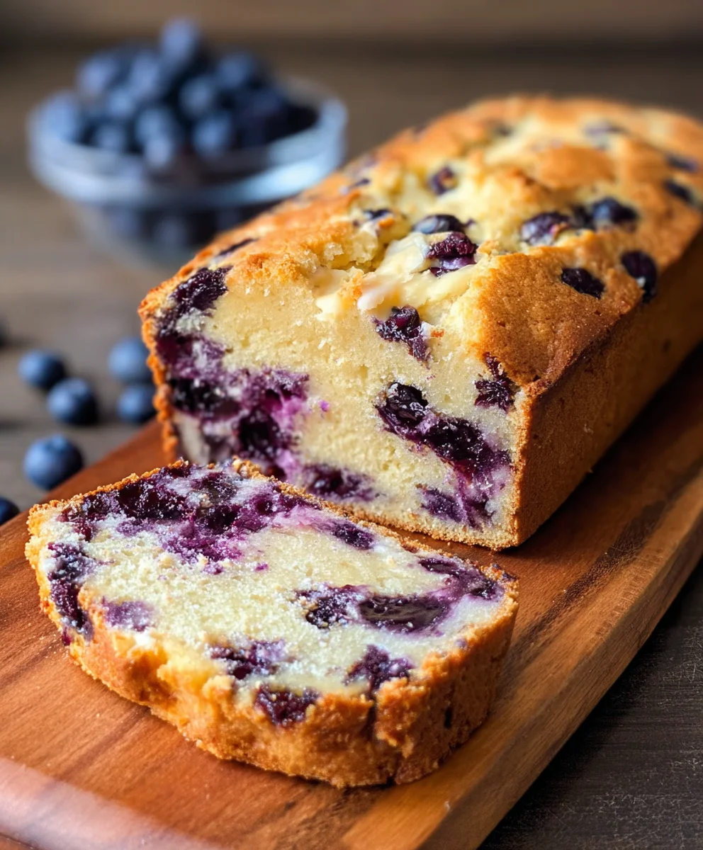 Blueberry Cream Cheese Bread Recipe-Sweet & Easy