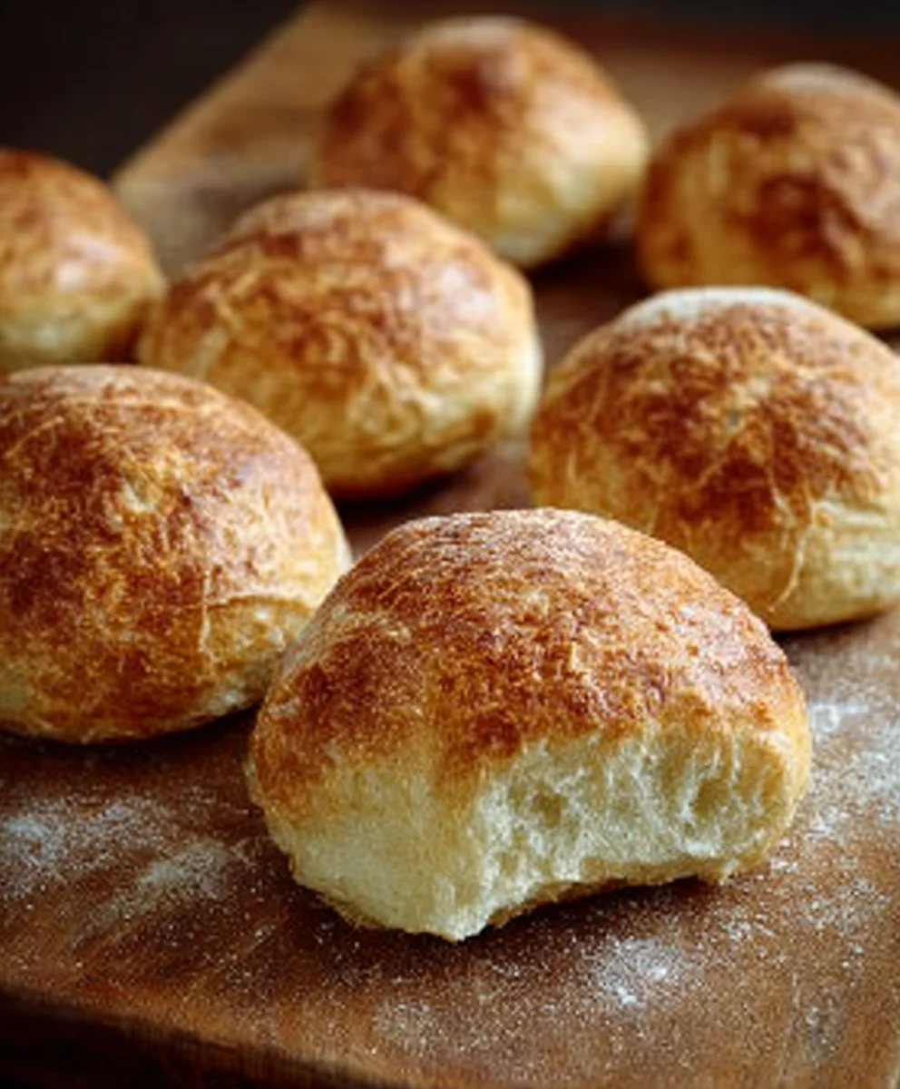Easy No Knead Crusty Rolls-Perfectly Simple Bread