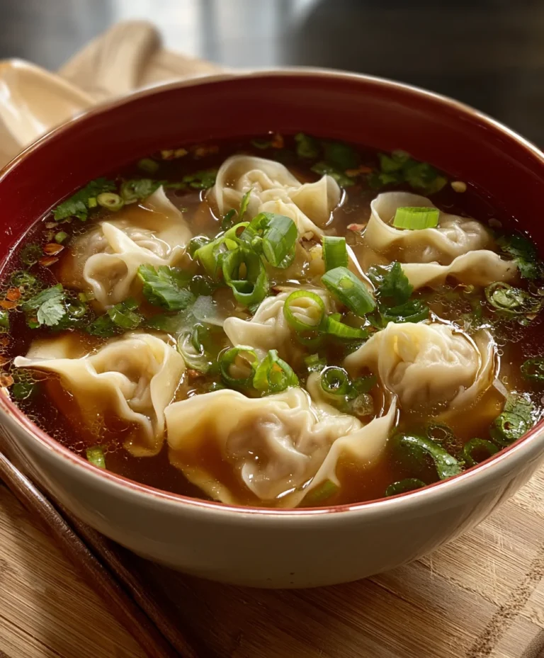 Easy Beef Wonton Soup Recipe – Comforting & Quick