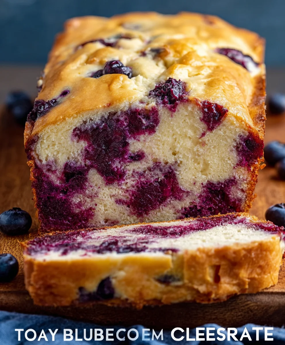 Blueberry Cream Cheese Loaf-Easy Delicious Recipe