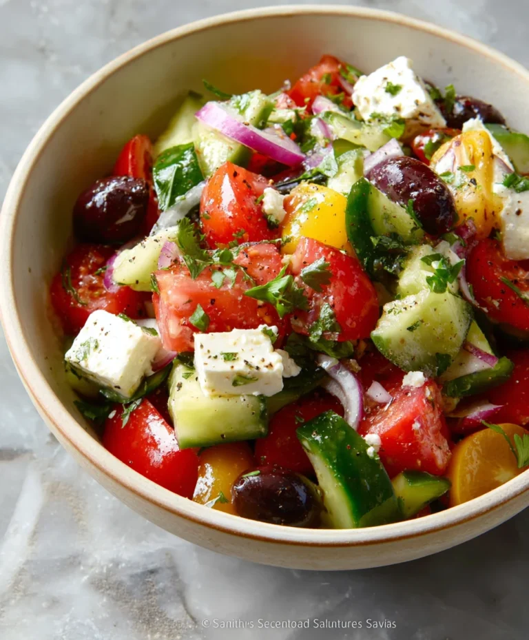 Easy Greek Salad Recipe – Fresh & Flavorful