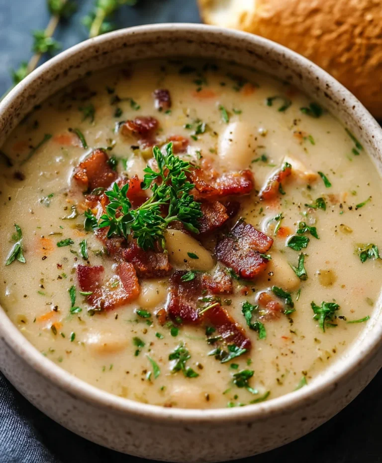Hearty White Bean Beef Beef Bacon Soup Recipe