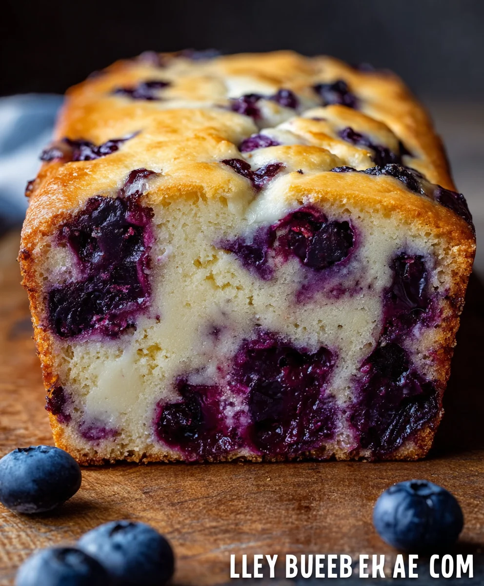 Blueberry Cream Cheese Loaf-Easy Delicious Recipe
