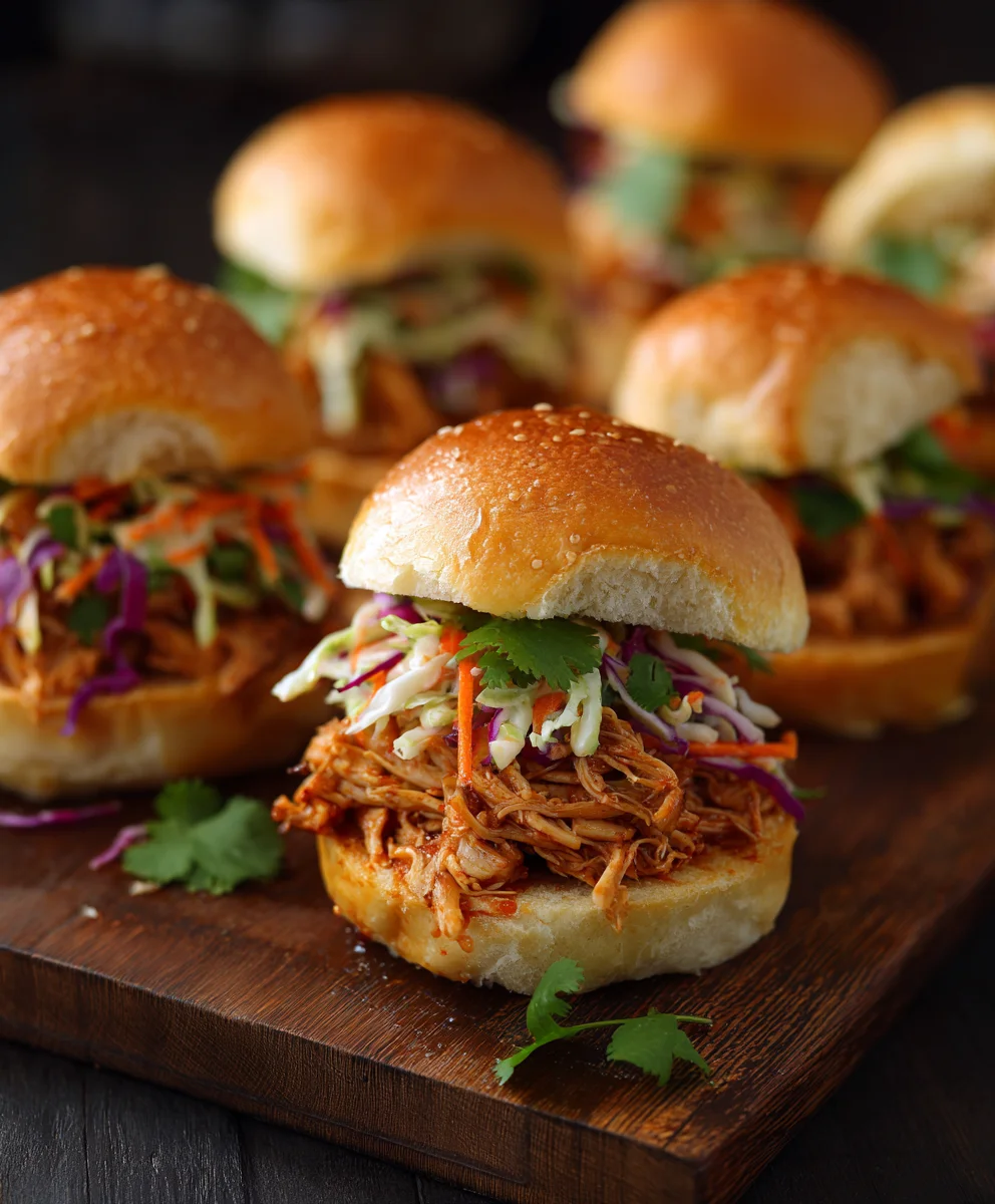 Bang Bang Chicken Sliders- Easy & Spicy Appetizer