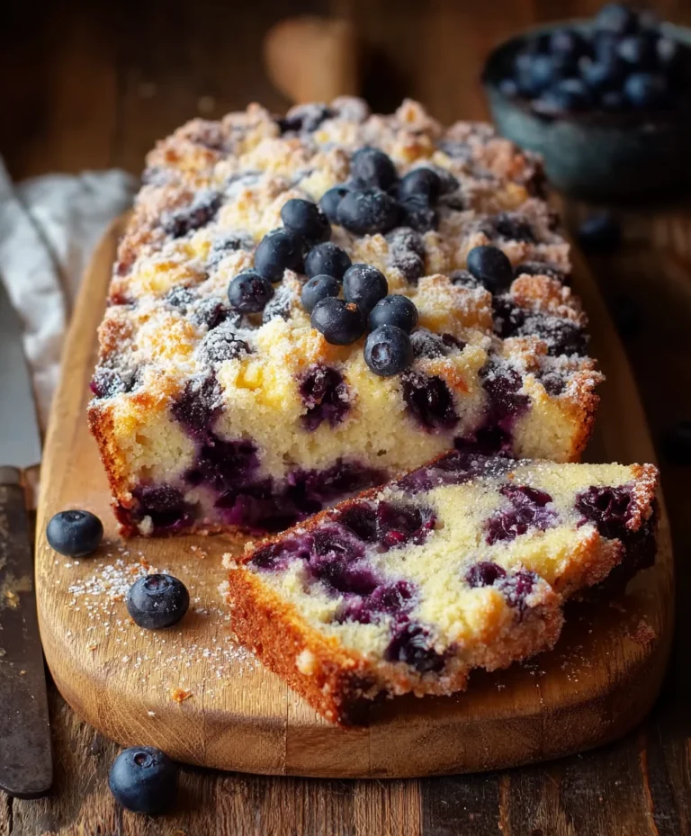 Blueberry Lemon Brioche Cake Recipe
