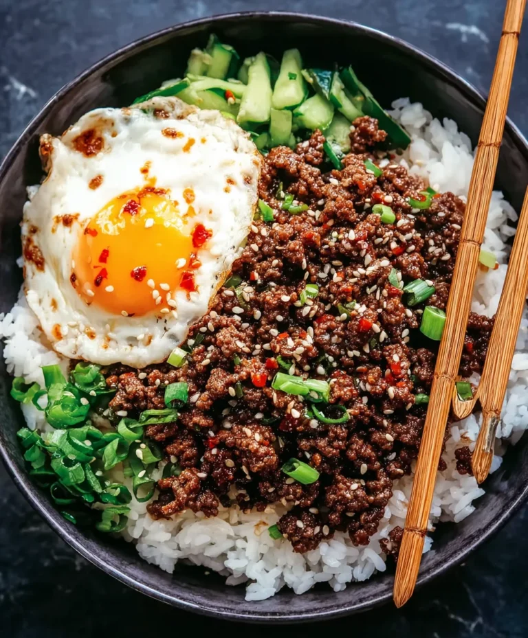 Easy Korean Ground Beef Rice Bowls – Quick Dinner
