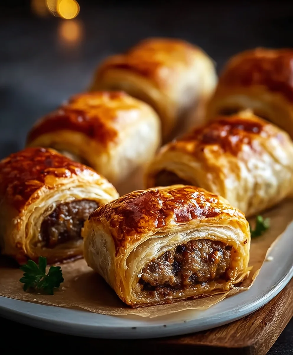Classic Beef Sausage Rolls- Easy Festive Appetizer