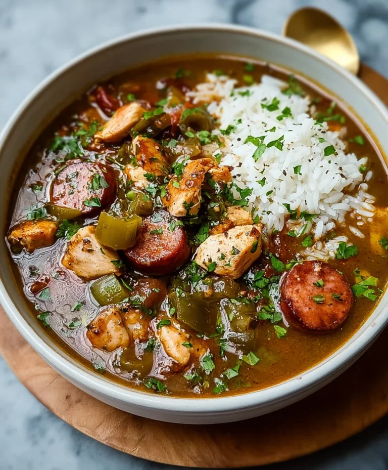 Classic Beef and Sausage Gumbo-A Taste of Tradition