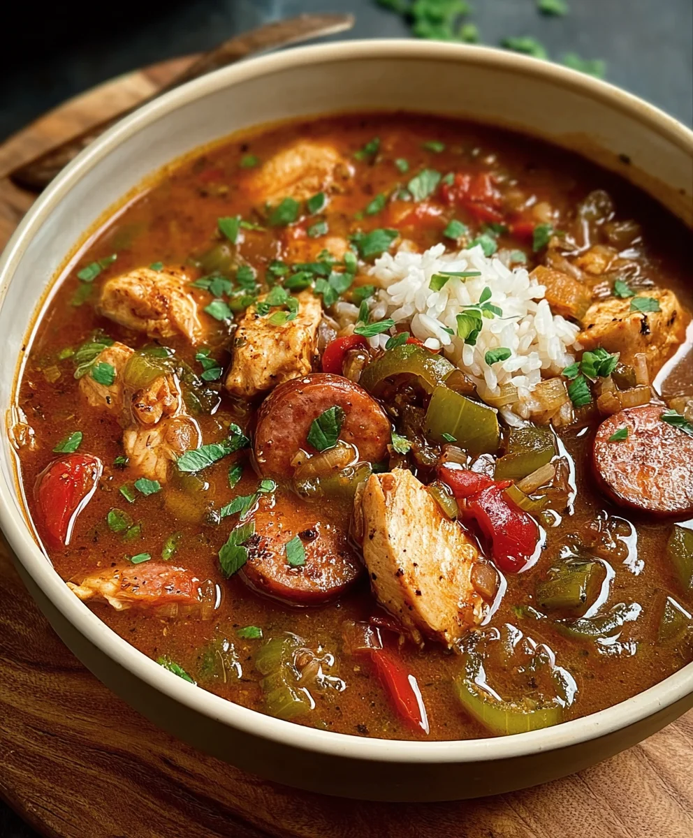Classic Beef and Sausage Gumbo-A Taste of Tradition