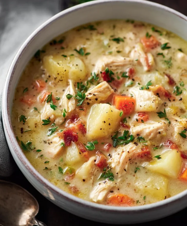 Hearty Chicken Potato Soup-Comfort in a Bowl