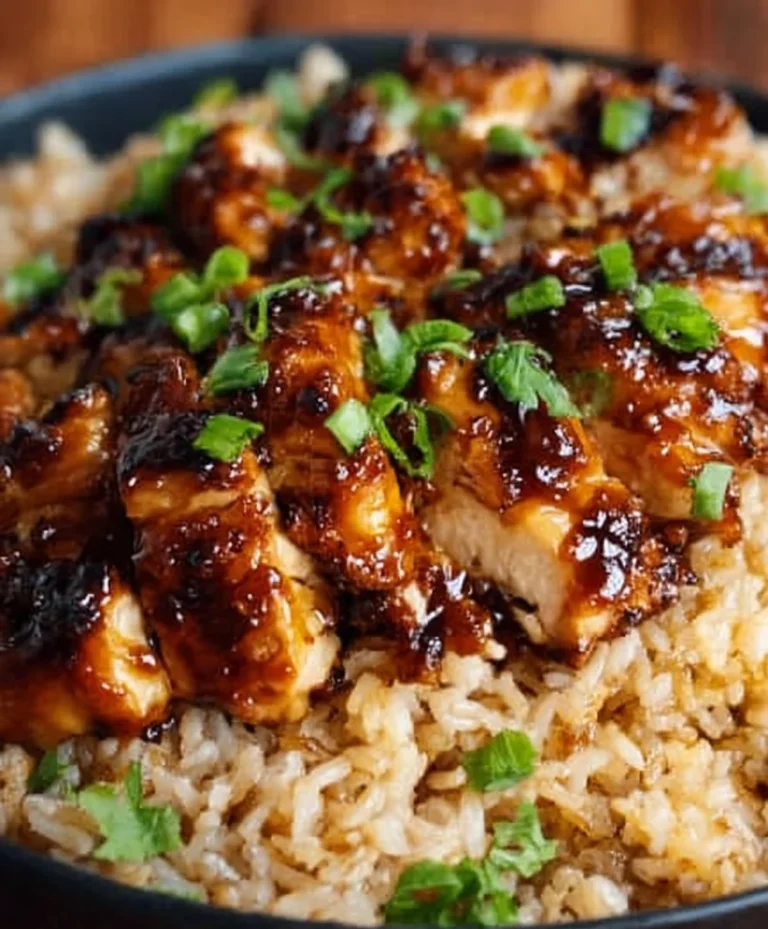 Easy Honey BBQ Chicken Rice Recipe