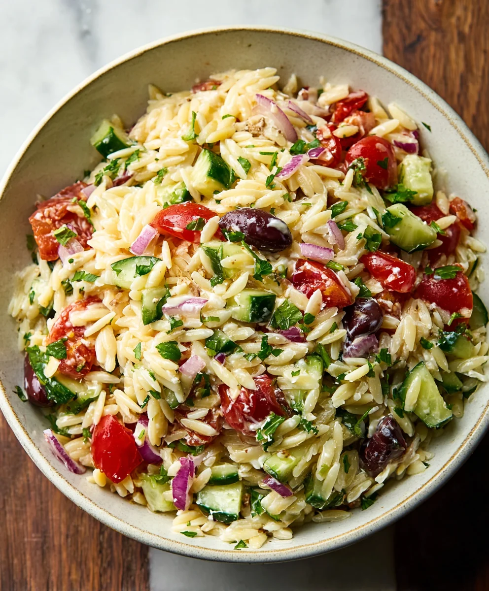 Mediterranean Orzo Salad - Fresh & Flavorful Recipe