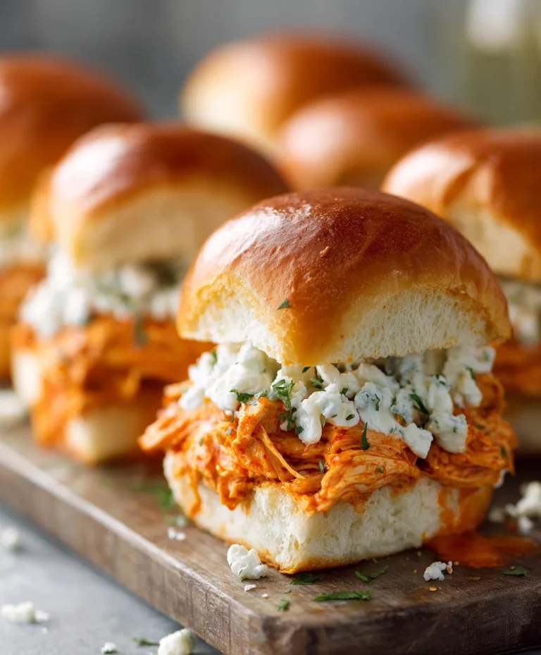 Spicy Buffalo Chicken Sliders- Quick & Easy Appetizer