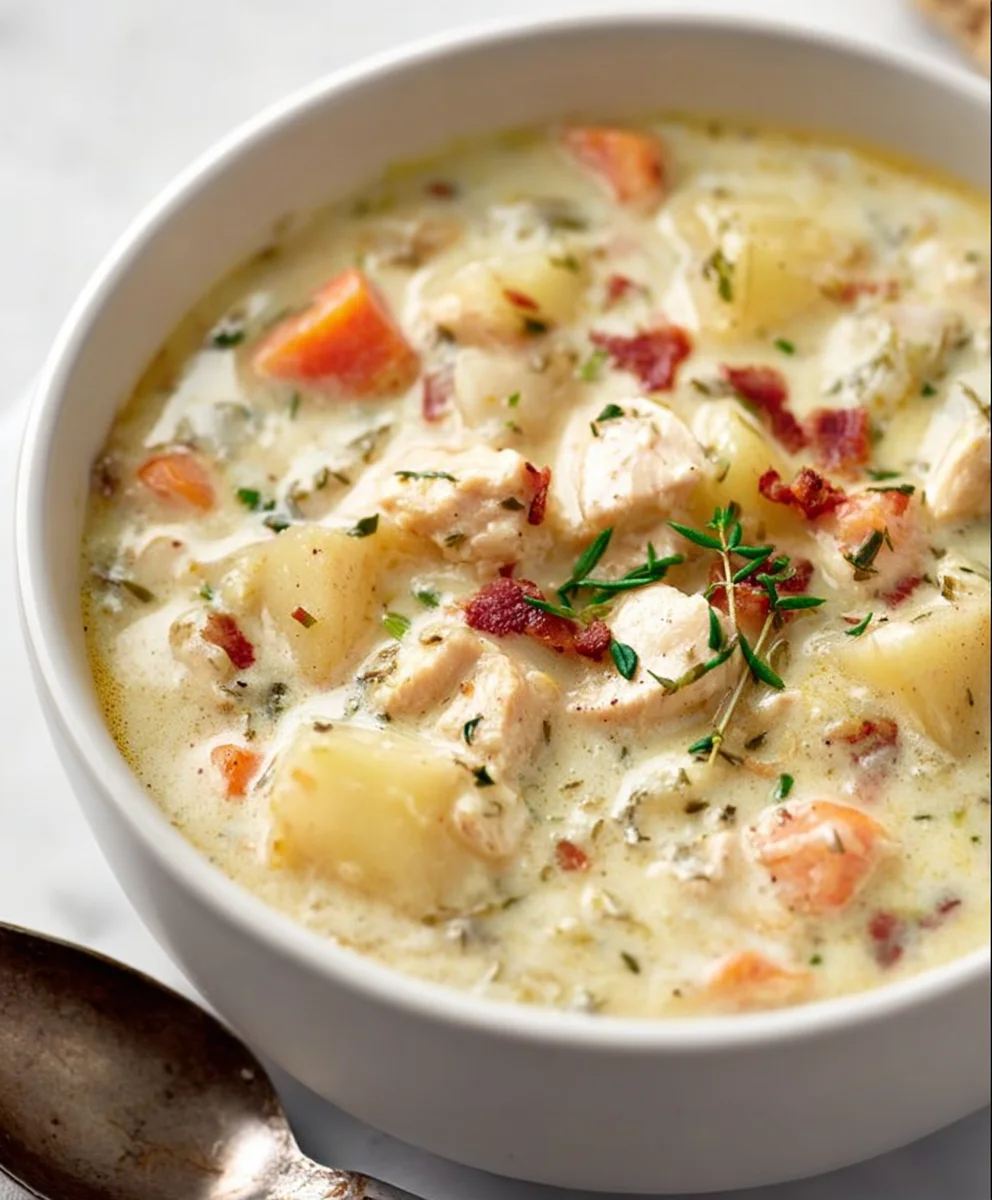 Hearty Chicken Potato Soup-Comfort in a Bowl
