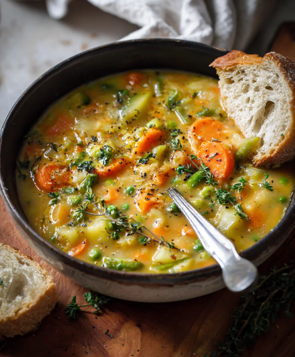 Easy One-Pot Creamy Vegetable Soup Recipe