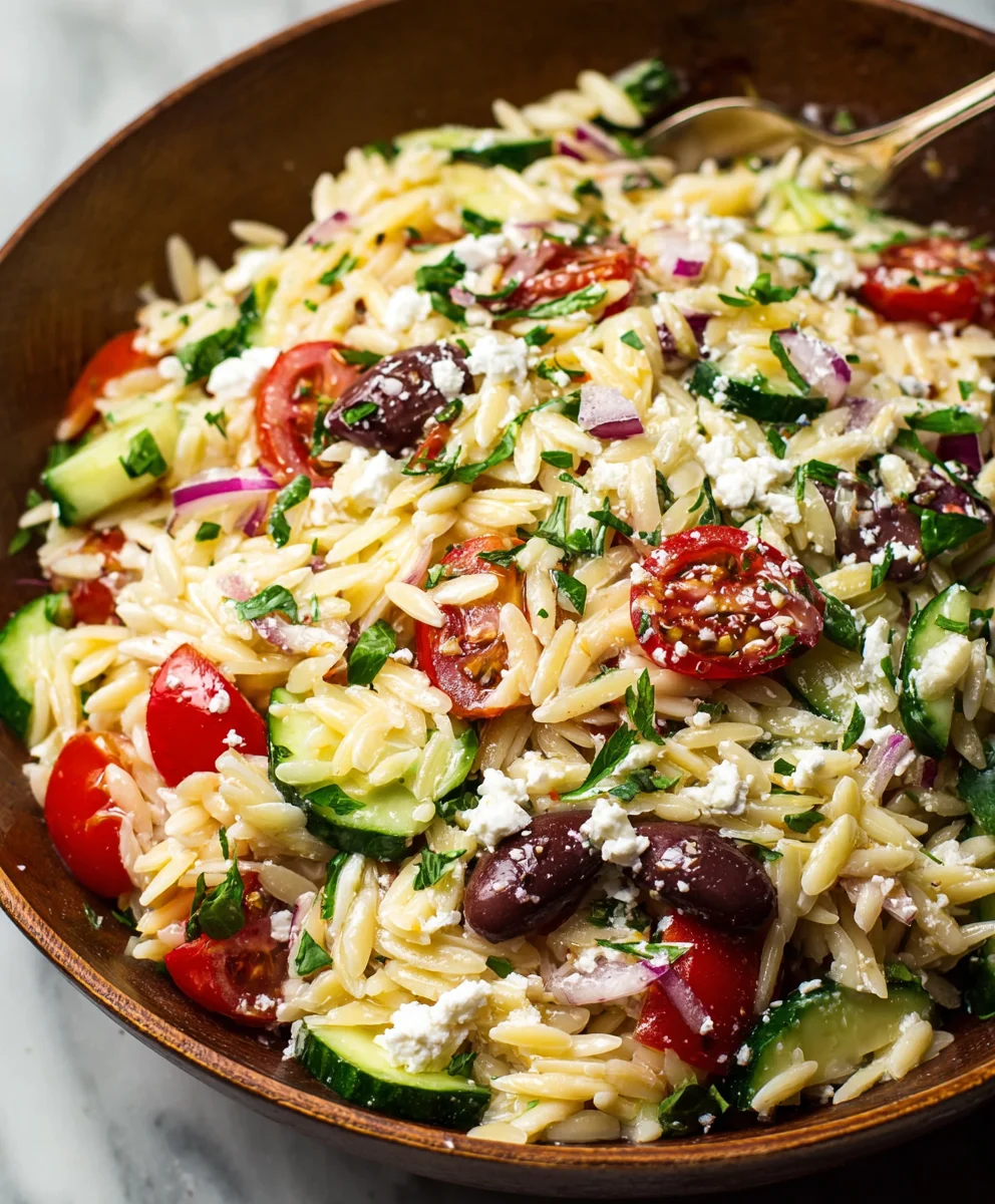 Mediterranean Orzo Salad - Fresh & Flavorful Recipe