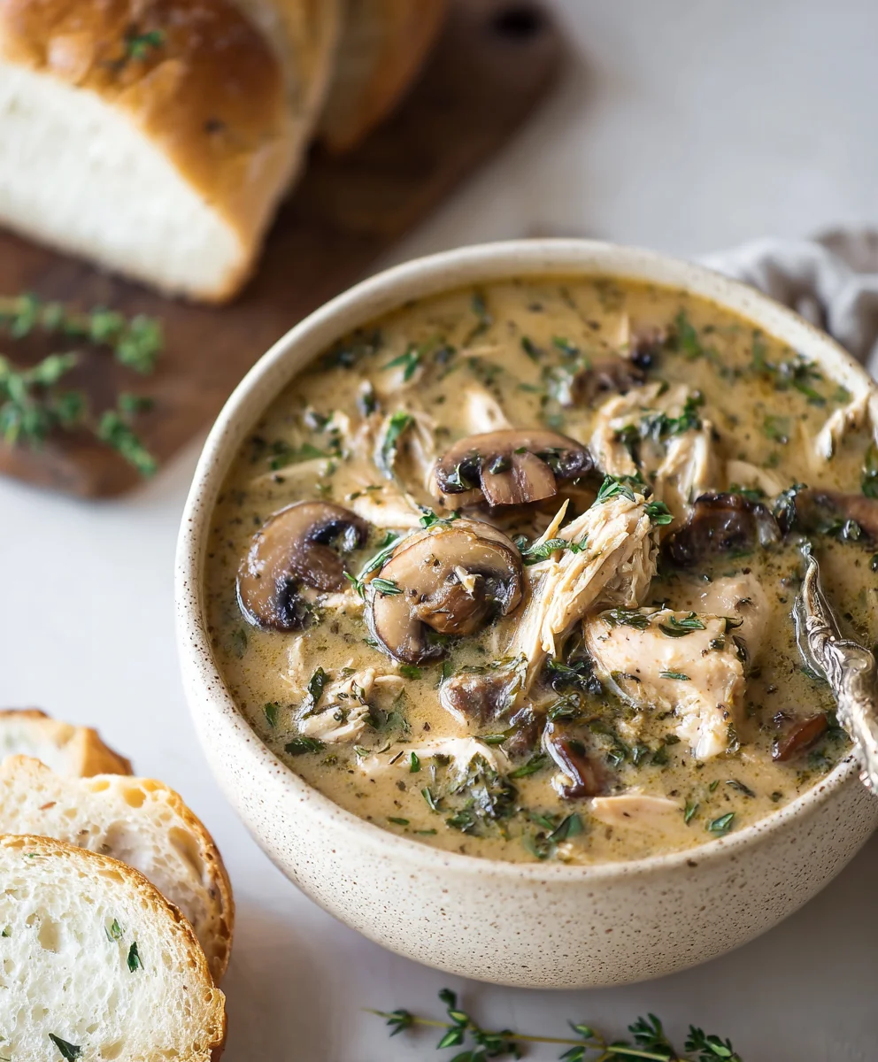 Rotisserie Chicken Mushroom Soup - Cozy Comfort Food