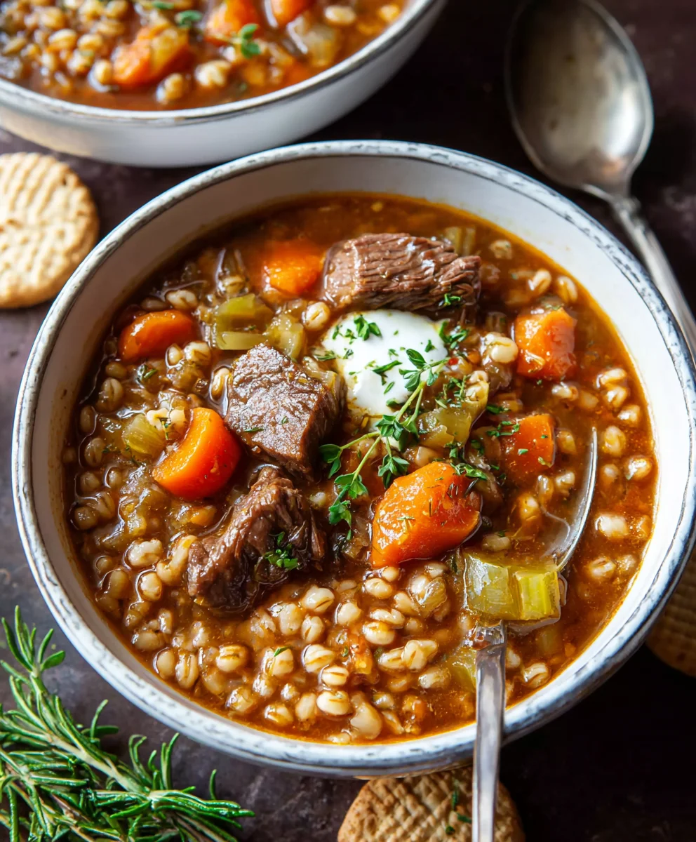 Hearty Beef Barley Soup - Easy Comfort Food Recipe