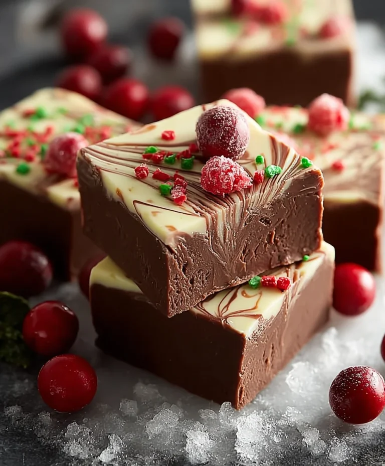 Easy Christmas Fudge Recipe-Holiday Dessert Delight