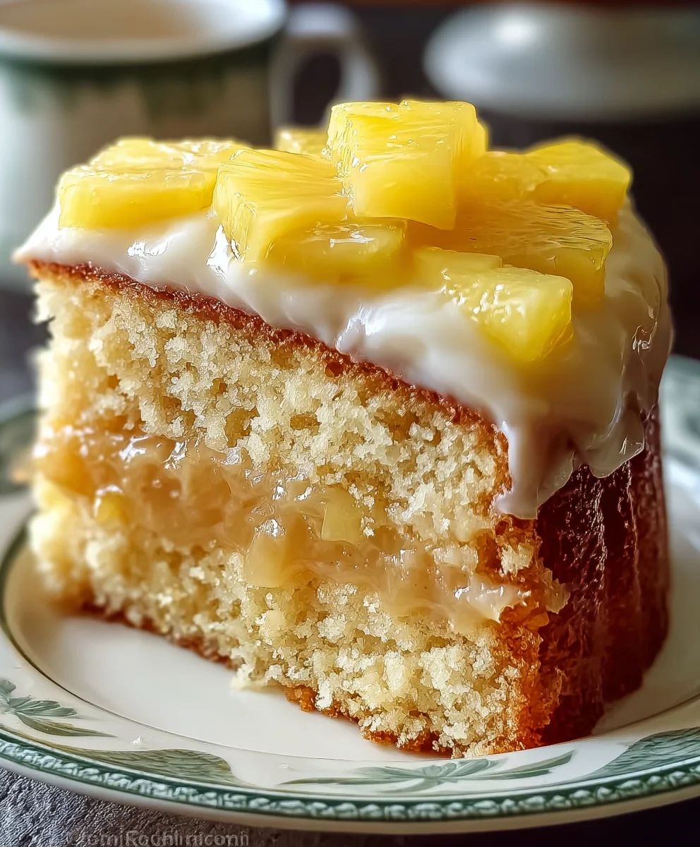 Pineapple Heaven Cake- Easy Tropical Dessert Recipe