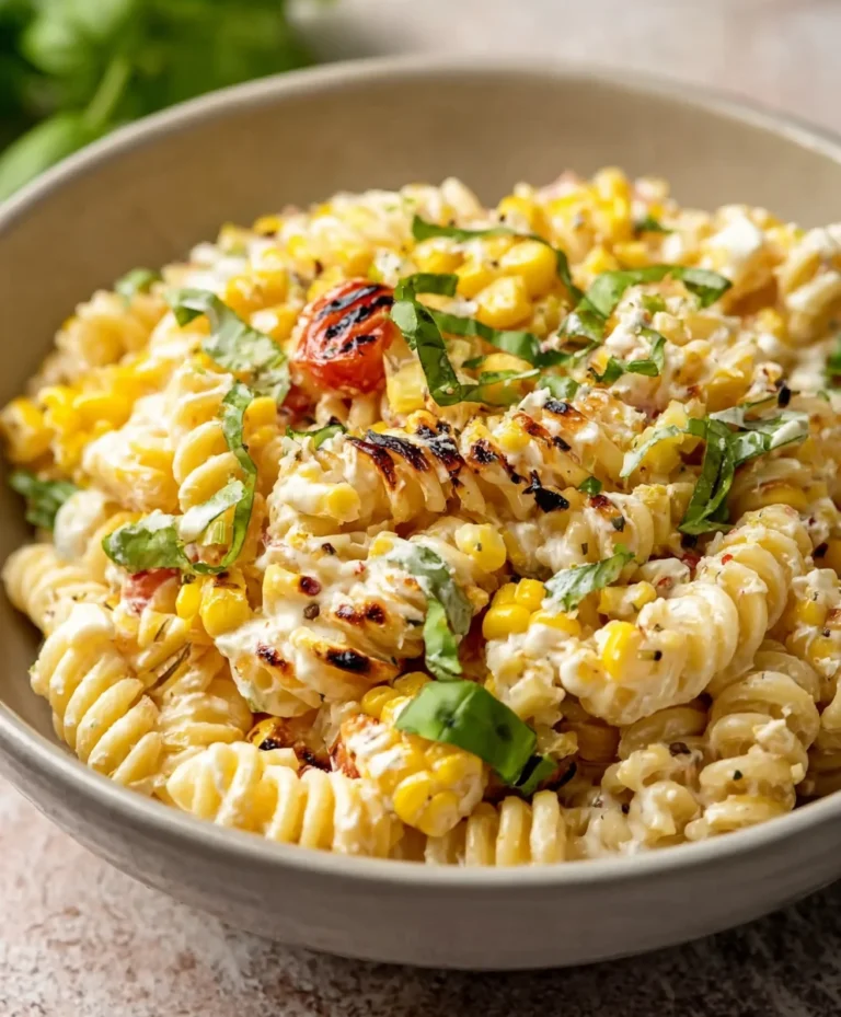 Creamy Street Corn Pasta Salad Recipe