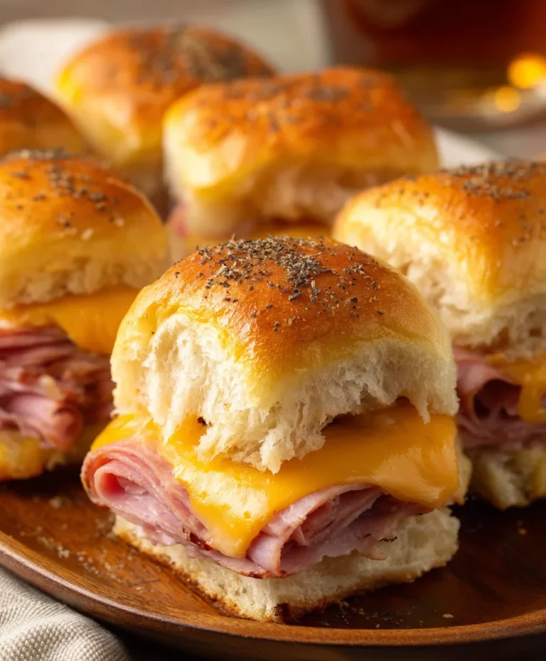 Beef Beef Ham Cheese Sliders-Easy Baked Appetizer