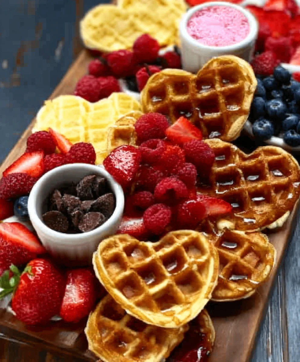 Vnon-alcoholic alentine's Day Waffle Board - Non-Non-Non-Alcoholic Alternativeic Delights