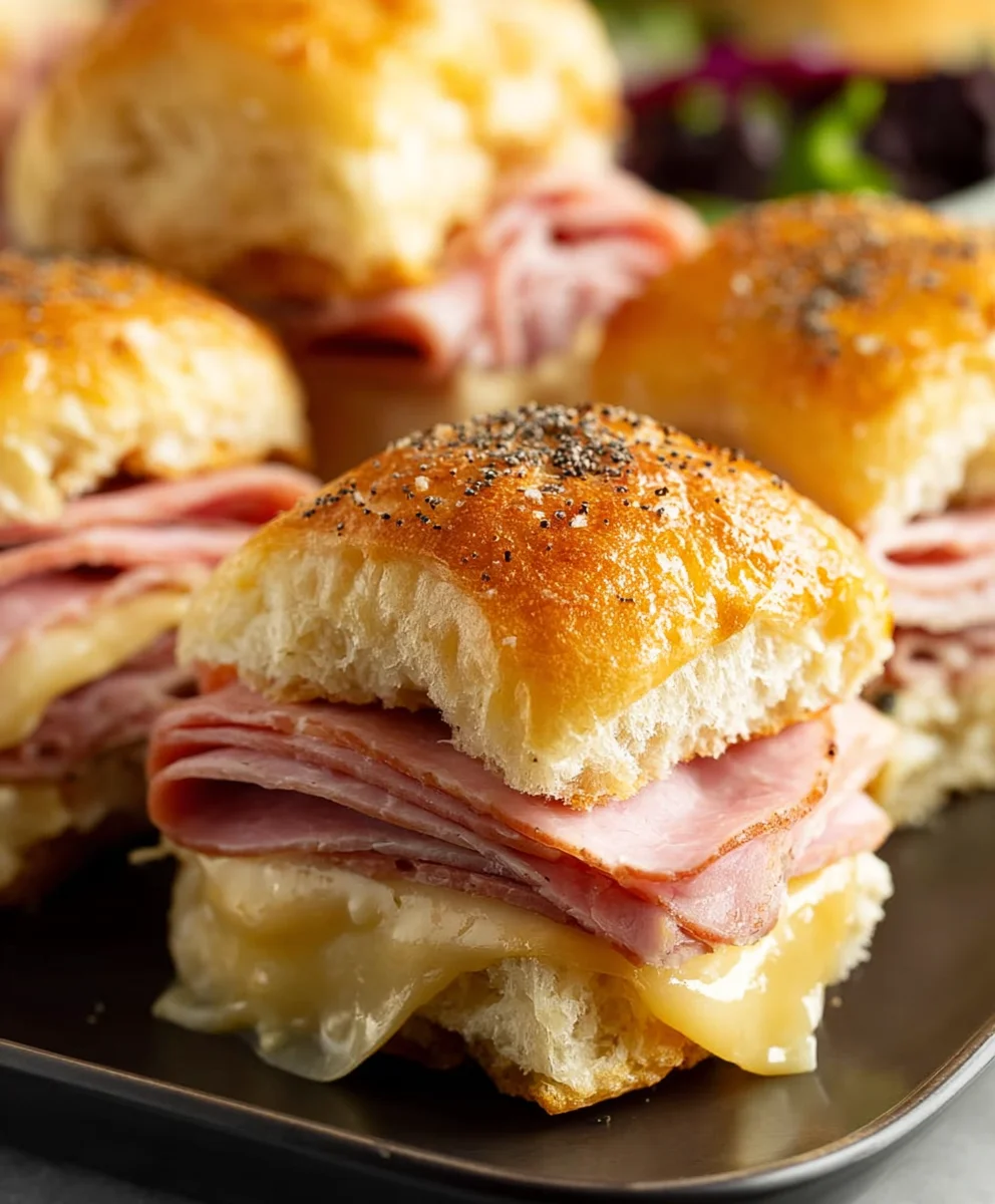 Beef Beef Ham Cheese Sliders - Easy Party Appetizer