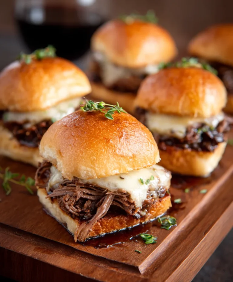 Easy French Dip Sliders Recipe-Perfect Appetizer