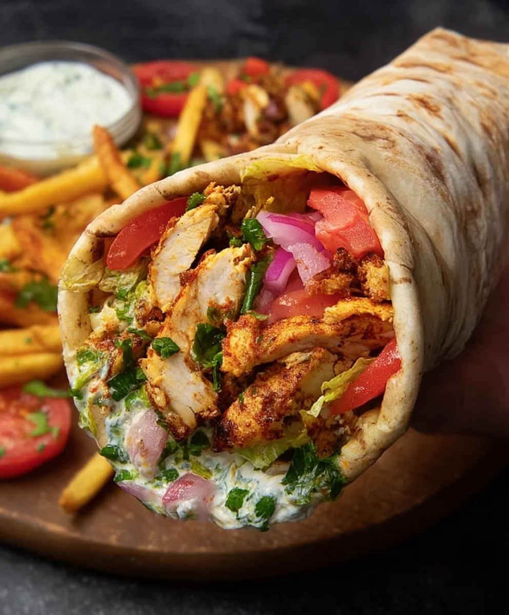 Easy Chicken Shawarma Wrap Recipe - Flavorful & Quick