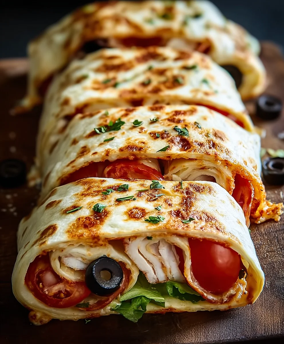 Easy Baked Beef Pizza Wraps - Quick Weeknight Dinner