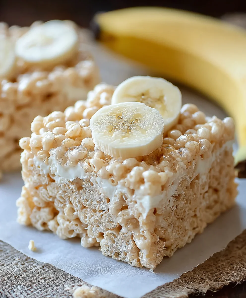 Banana Pudding Rice Krispie Treats Recipe