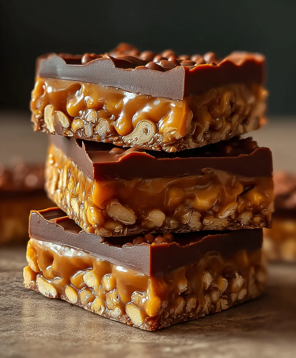 Caramel Fudge Crunch Bars - Easy & Delicious Dessert