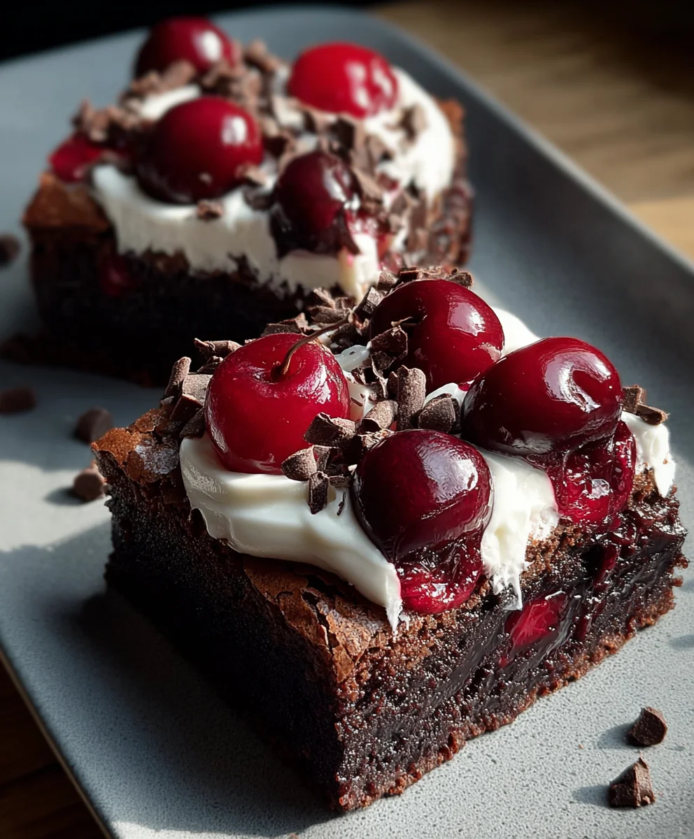 Small-Batch Black Forest Brownies - Decadent Treat
