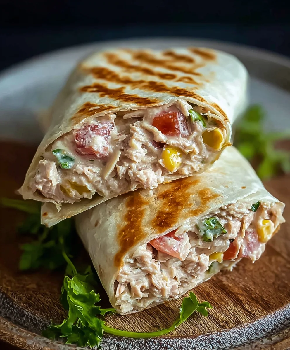 Quick Tuna Melt Wrap Recipe Easy Lunch