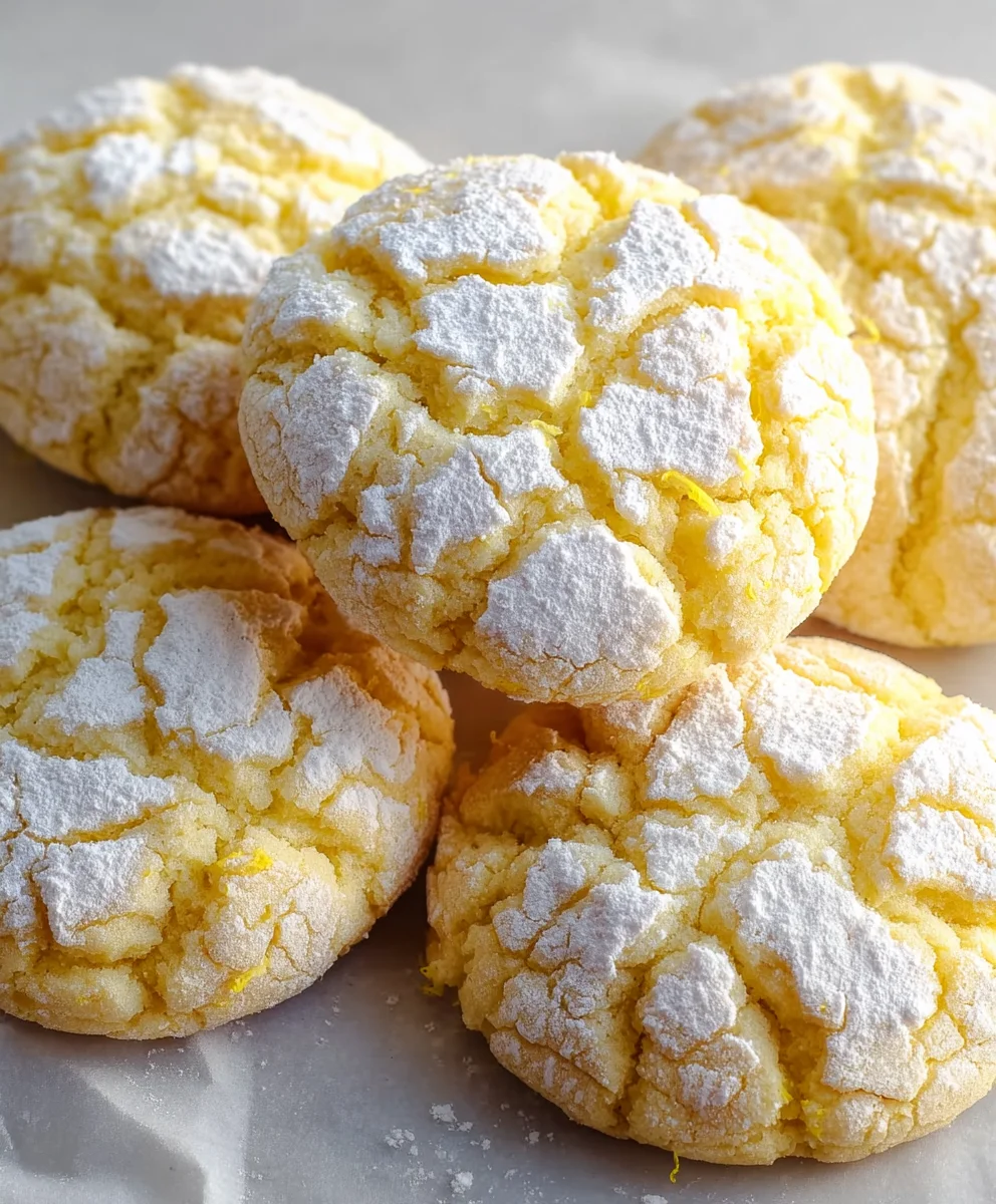 Easy Lemon Crinkle Cookies-Perfect Zesty Treat