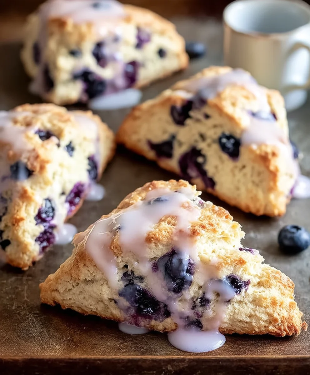 Easy Blueberry Scones Recipe-Fluffy & Delicious