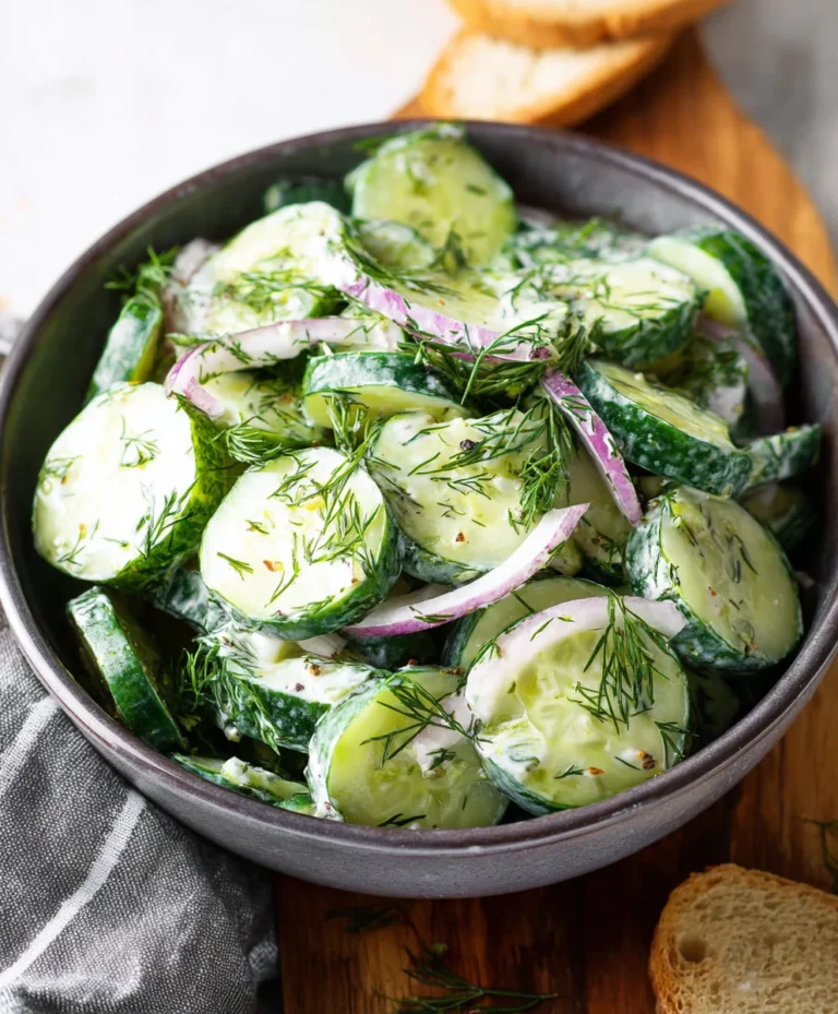 Easy Cucumber Dill Salad – Fresh & Flavorful Recipe