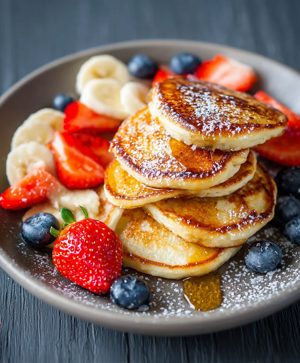 Fluffy Cottage Cheese Pancakes Easy Recipe