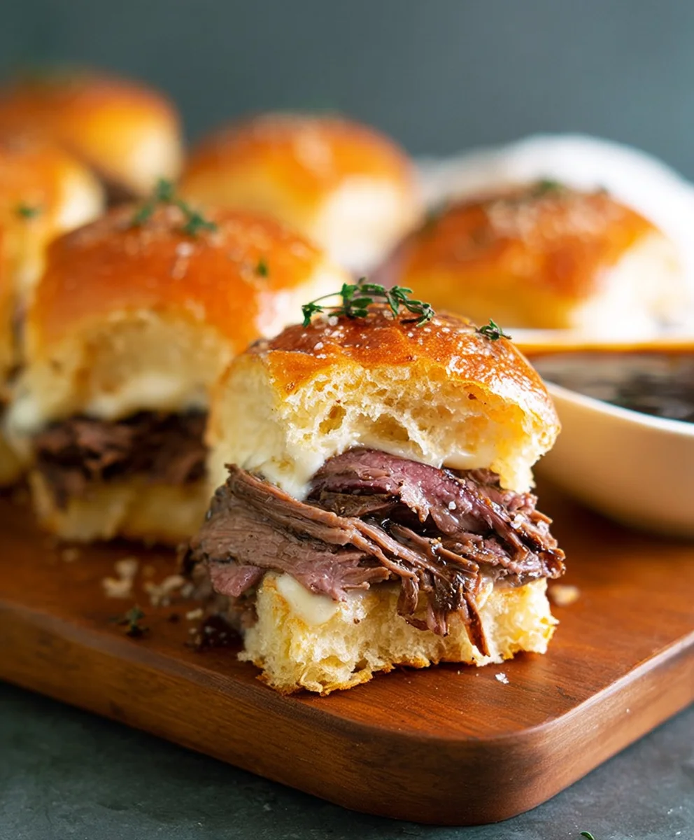 Easy French Dip Sliders Recipe-Beef Lover's Dream