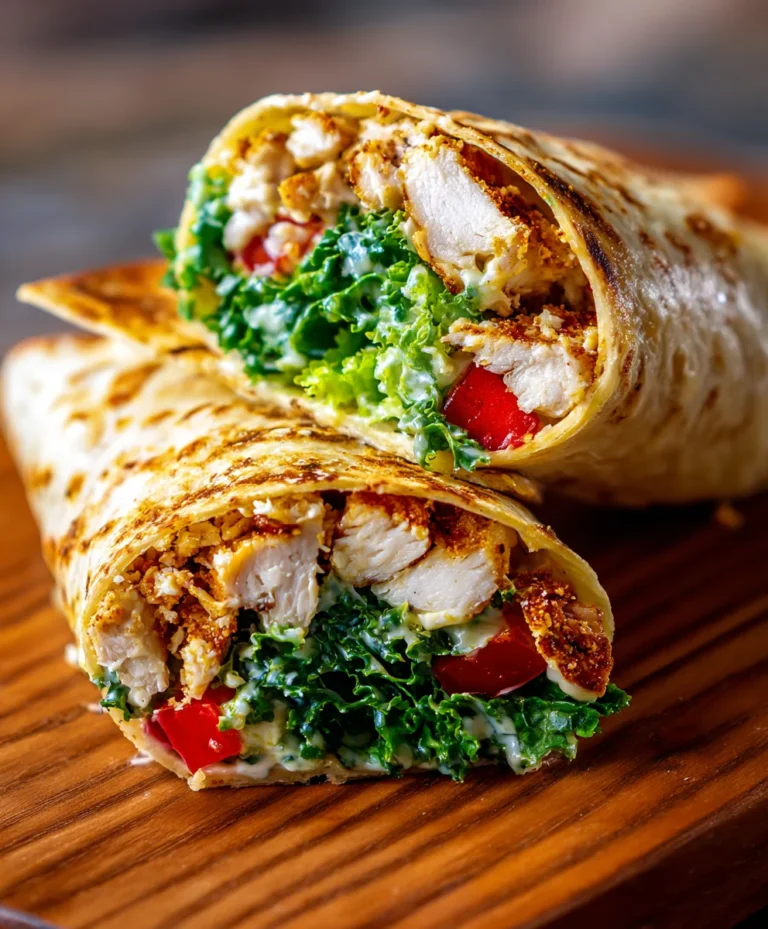 Cheesy Garlic Chicken Wraps – Easy Weeknight Dinner
