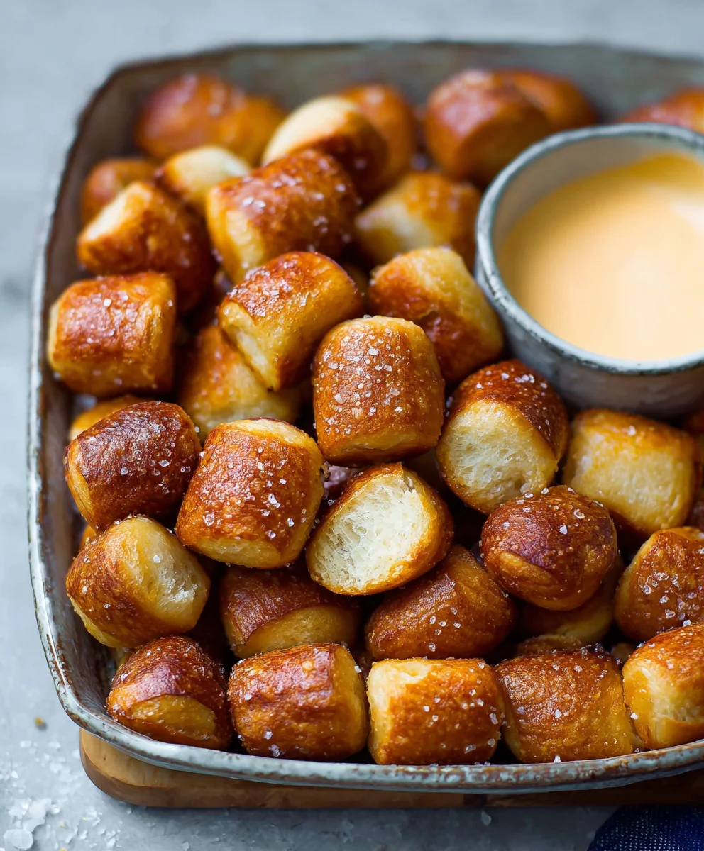 Easy Homemade Soft Pretzel Bites Recipe